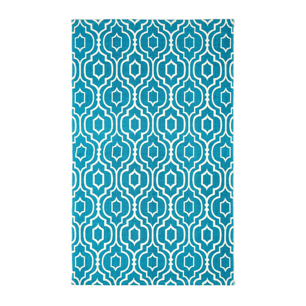 BAUMWOLLTEPPICH Riga geometrisch 120/170 cm - Blau, Textil (120/170cm) - Homescapes