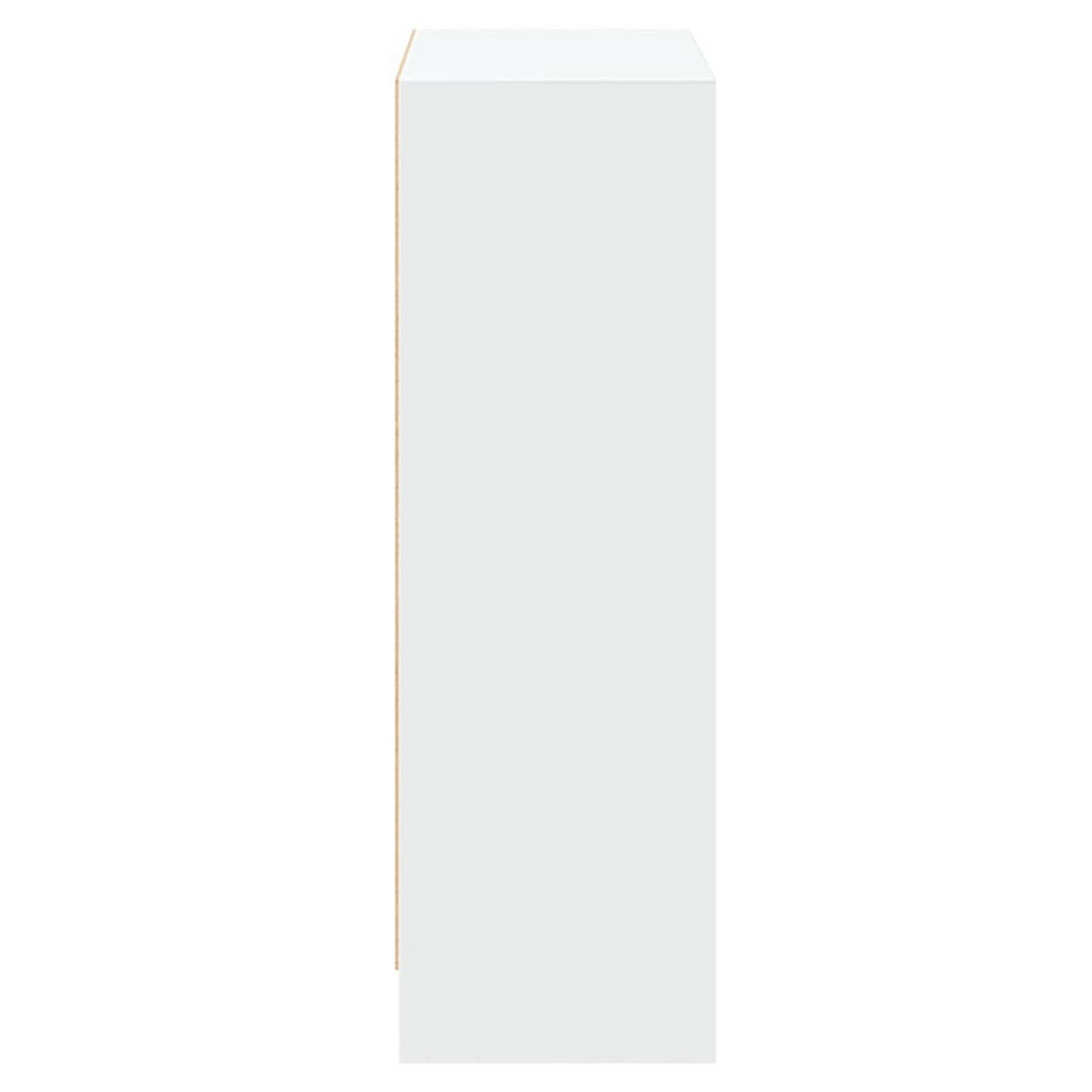 BÜCHERREGAL mit 2 Fächern 60/24/76 cm aus Holzwerkstoff Weiß - Weiß, Holz (60/76/24cm) - vidaXL