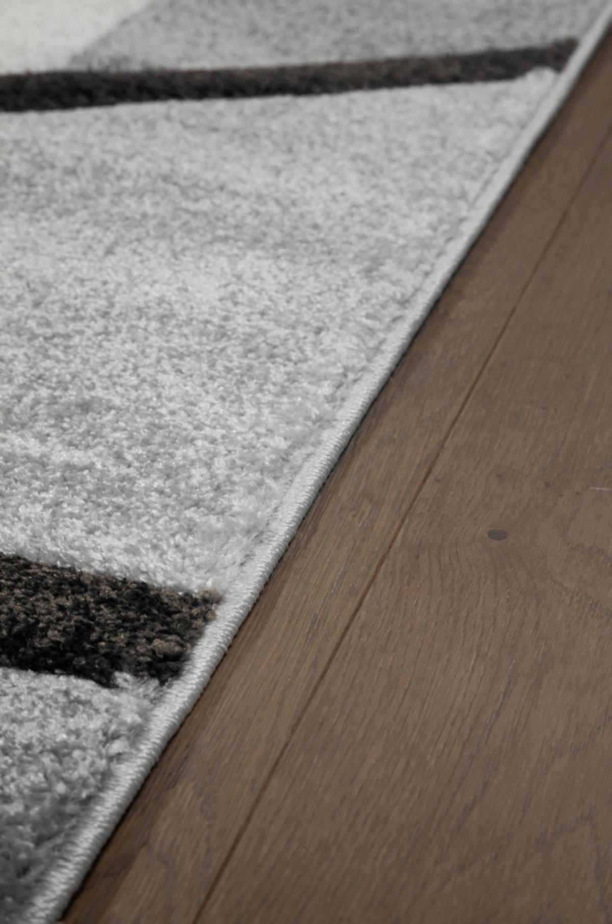 TEPPICH modern Flachgewebe TEMPO Grau 120 x 170 cm - Grau, Textil (120/170cm) - Novatrend