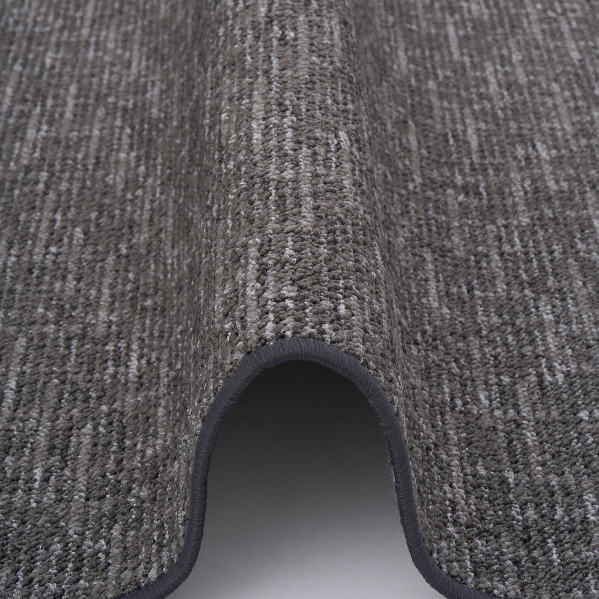 SCHLINGEN DESIGNER TEPPICH LÄUFER NIVA - Anthrazit, Textil (80/240cm) - Snapstyle