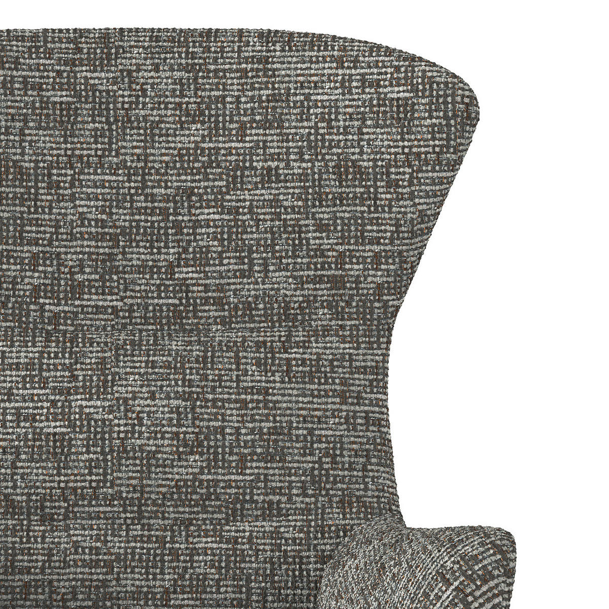 SESSEL mit Holzfüßen - Eichefarben/Grau, Eichenholz/Textil (84/99/96cm) - home24