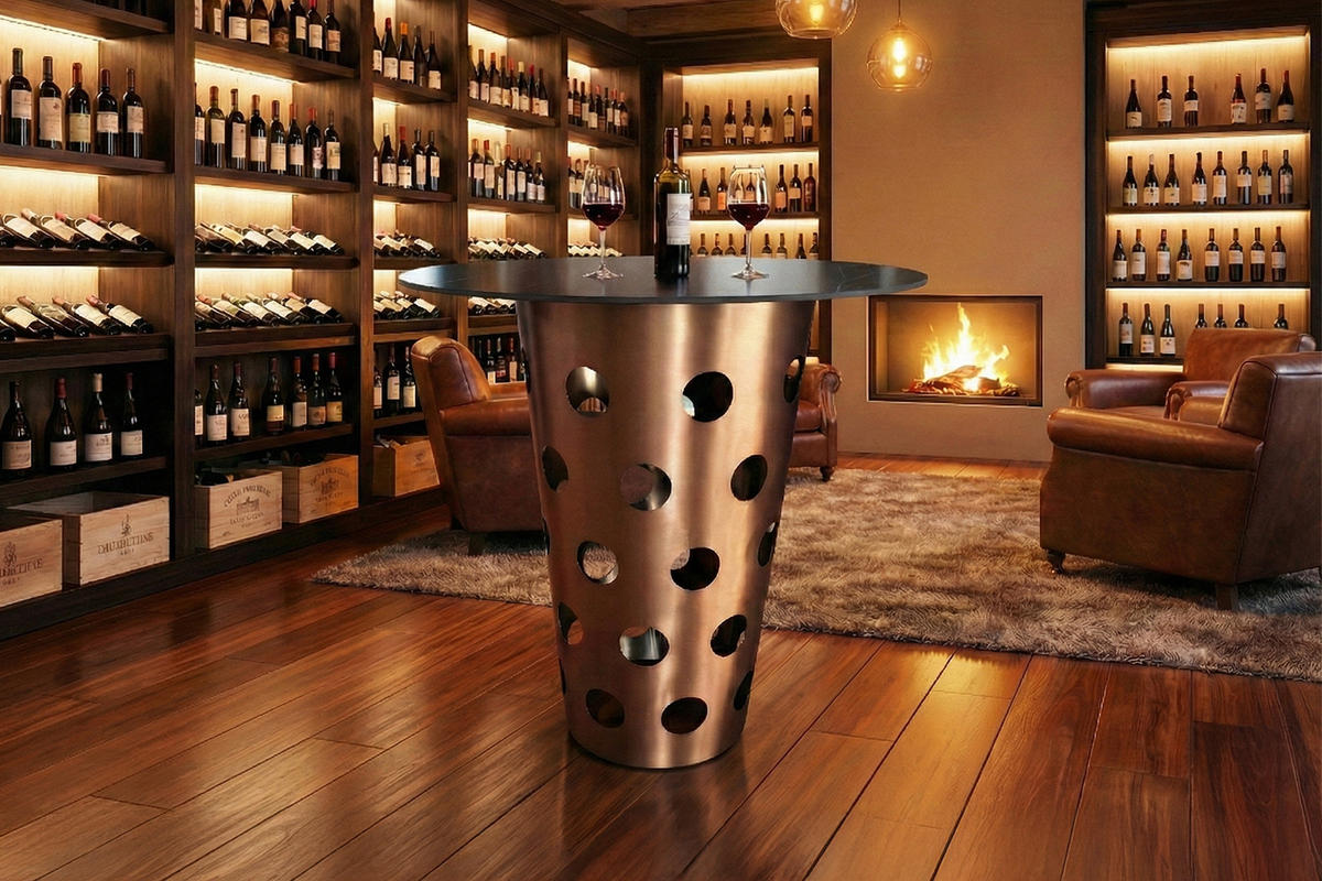 BARTISCH VINO Rosé Metall - Roségold/Rosa, Metall (90/90/111cm) - KAWOLA