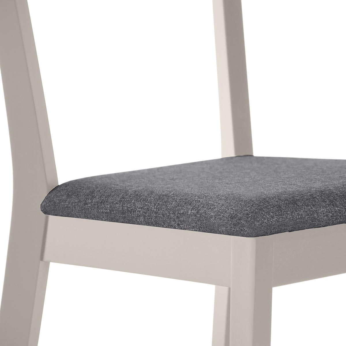 STUHL Moden mit kaschmirfarbenen Holzbeinen, Polsterstuhl, Dunkelgrau - Kaschmir/Dunkelgrau, Holz (45/84/45cm) - Beautysofa