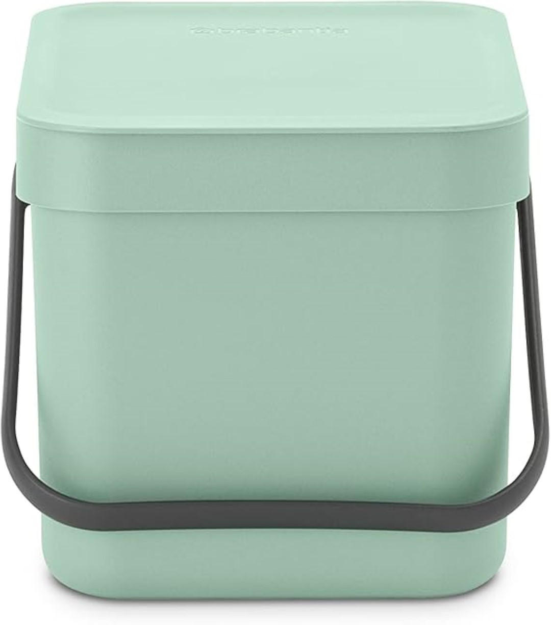 MÜLLEIMER Mit Stay Open Deckel 6 Liter 18 x 20 x 24,5 cm Kunststoff Jade - Grün, Kunststoff (20/18.1/24.5cm) - PROREGAL