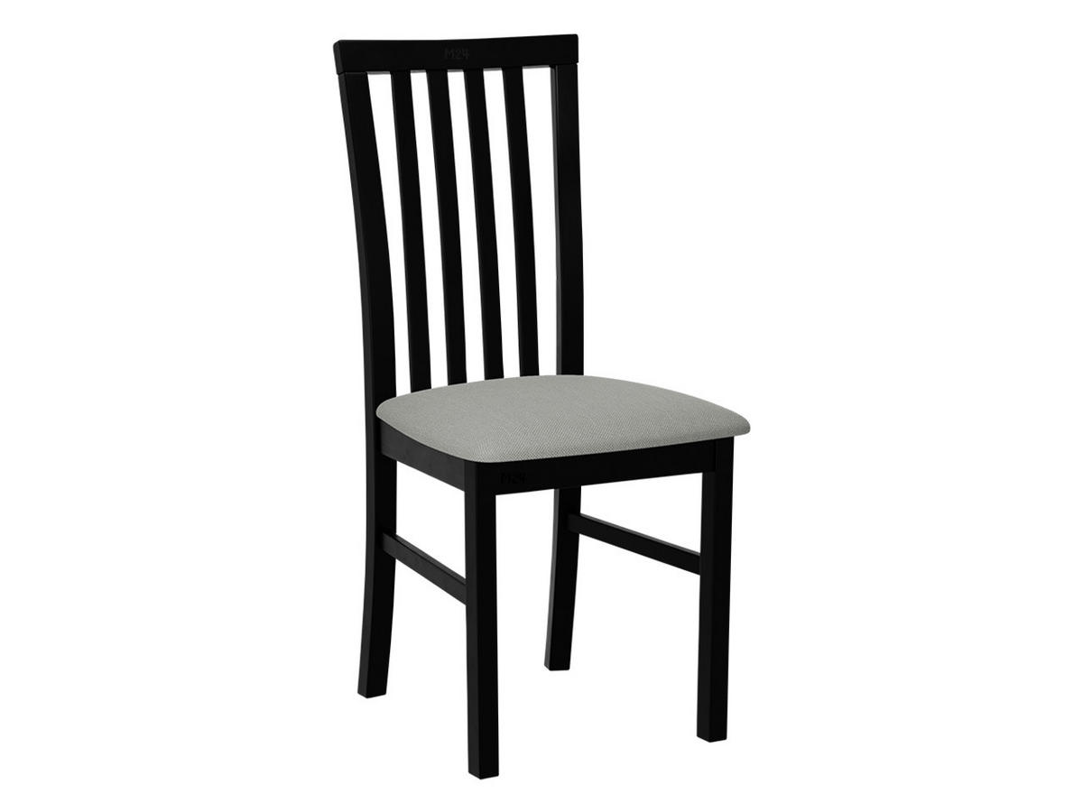 STUHL Milano I, Holzfarbe: Schwarz - Schwarz/Grau, Holz (43/93/40cm) - MIRJAN24