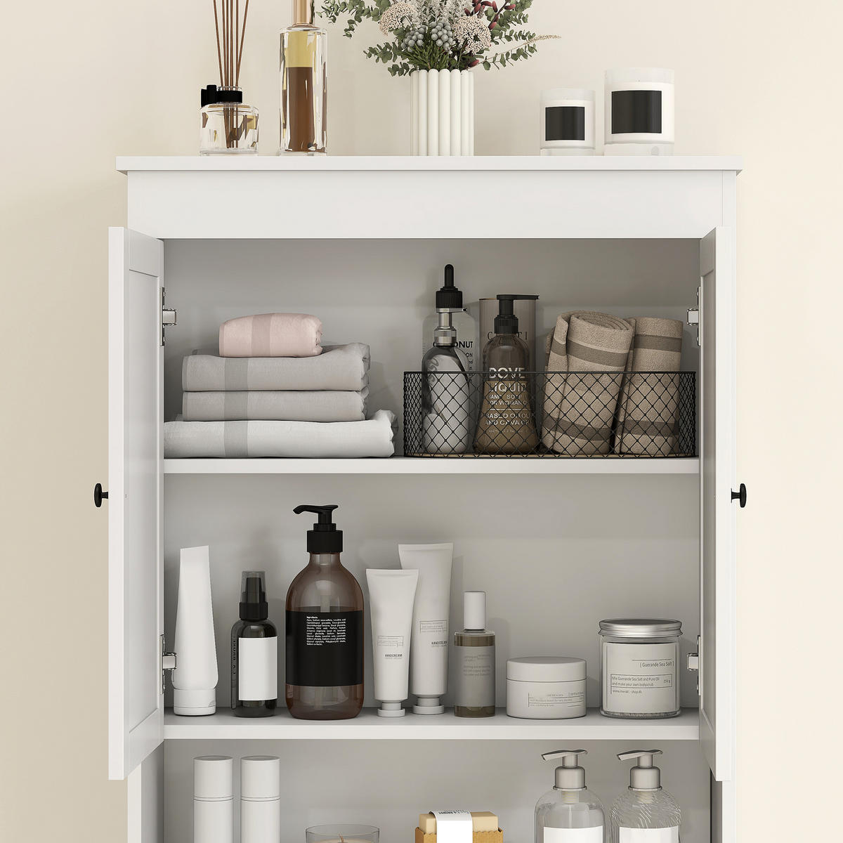 HÄNGESCHRANK Weiß 1 Stück - Weiß, Kunststoff (65/161/22cm) - GiPP