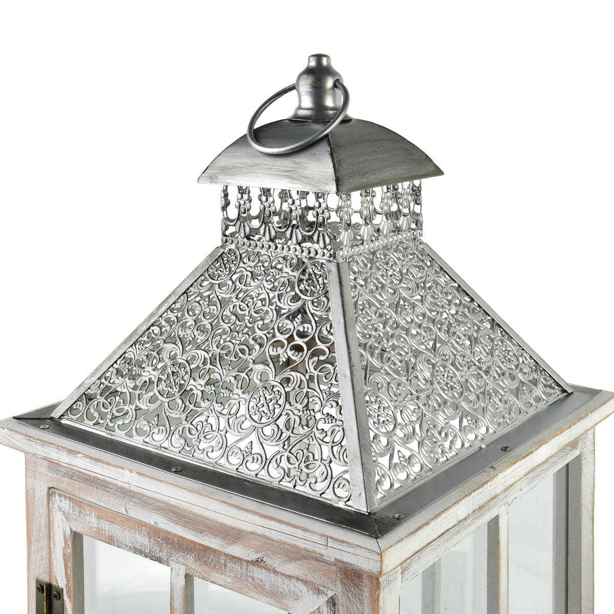 ATERNE Levi 2er Set Beige 25/25/67 cm Holz - Beige, Holz (27/67/27cm) - Mondex