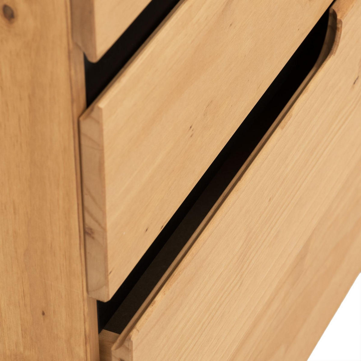 KOMMODE TIBOR gebeizt/gewachst - Kieferfarben, Holz (80/96/40cm) - IDIMEX