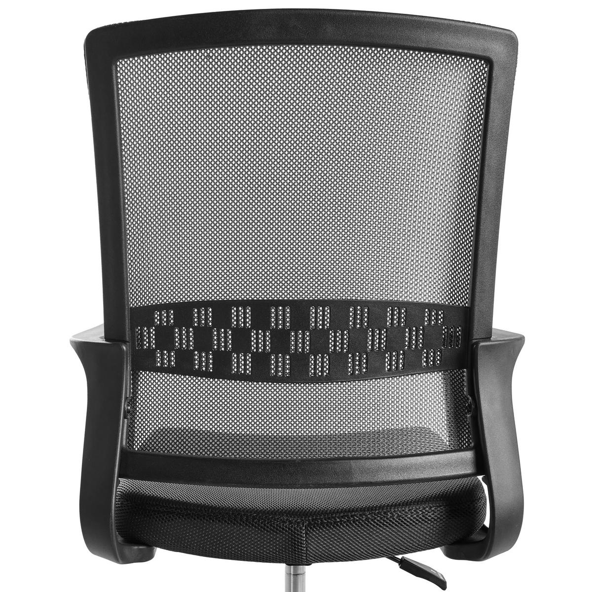 BÜROSTUHL Schwarz Ease - Schwarz, Textil (54/94/54cm) - Beliani