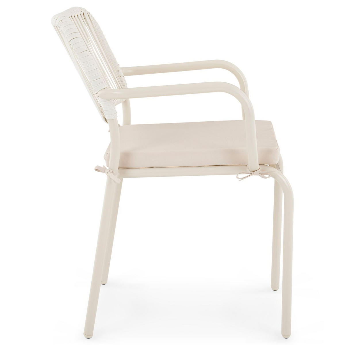 GARTENSTUHL VOLONTE 6ER-SET - Beige, Textil (56/81/65cm) - IDIMEX