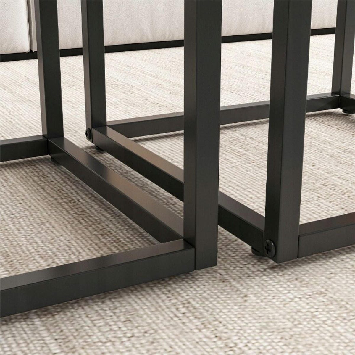 COUCHTISCH 2er-Set, braun, 50/50/50,5 cm und 45/45/45,5 cm - Braun, Holzwerkstoff (50/50/50.5cm)