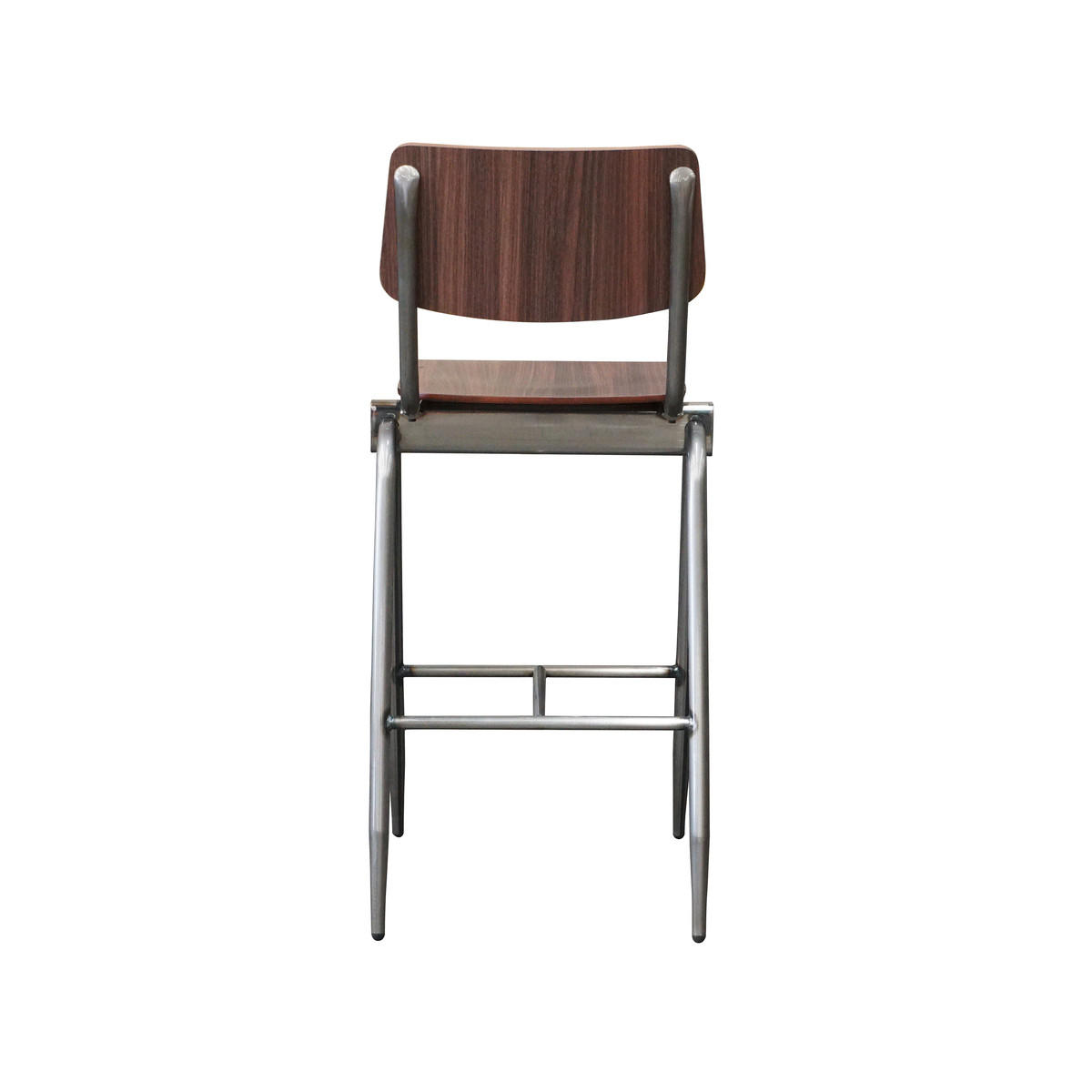 BARHOCKER Massiv Braun 58/49/109 cm 2er-Set - Dunkelbraun, Holz (49/109/58cm) - LABEL51