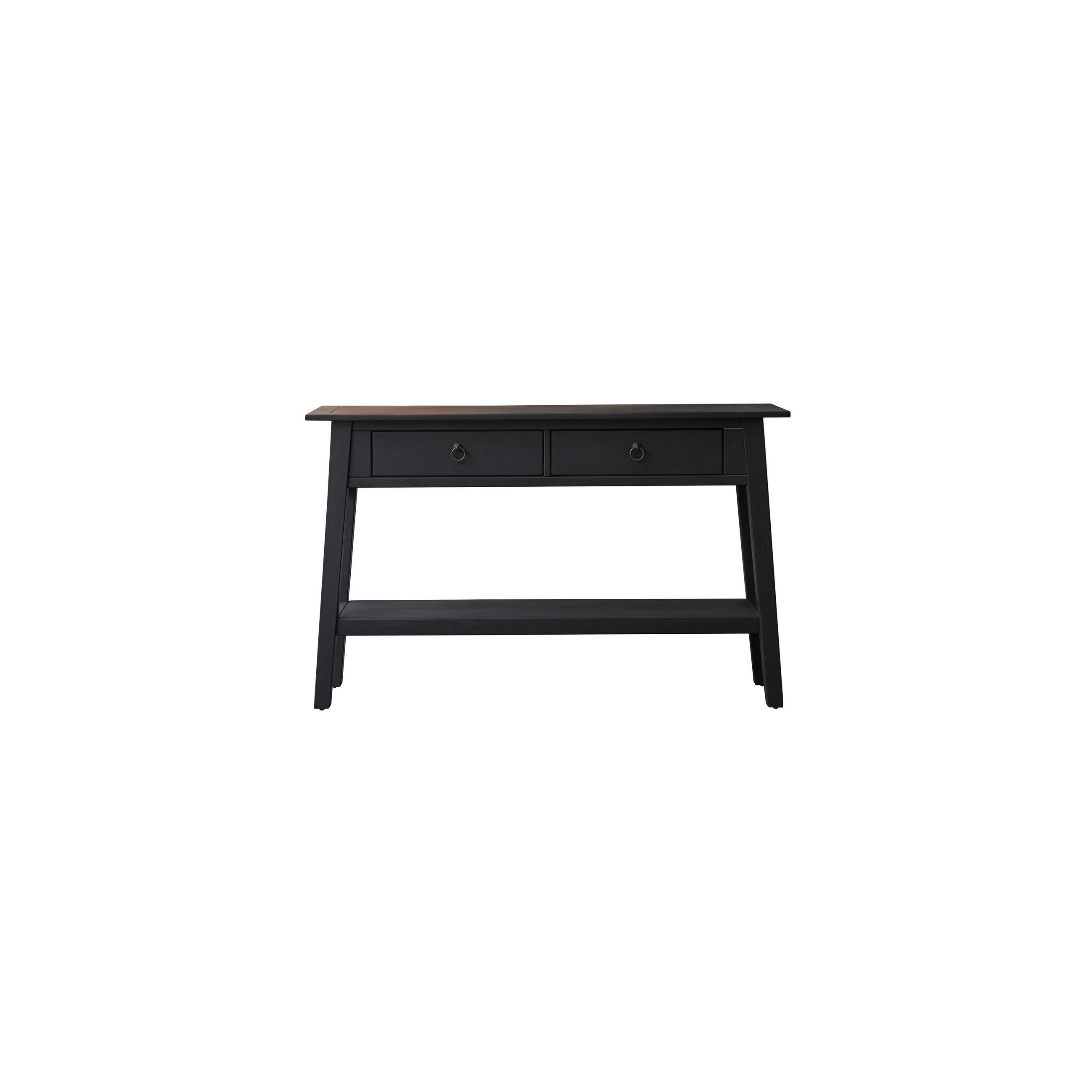 KONSOLENTISCH Thaki Black Schwarz aus Pinie - Schwarz, Holz (35/120/80cm) - Tikamoon