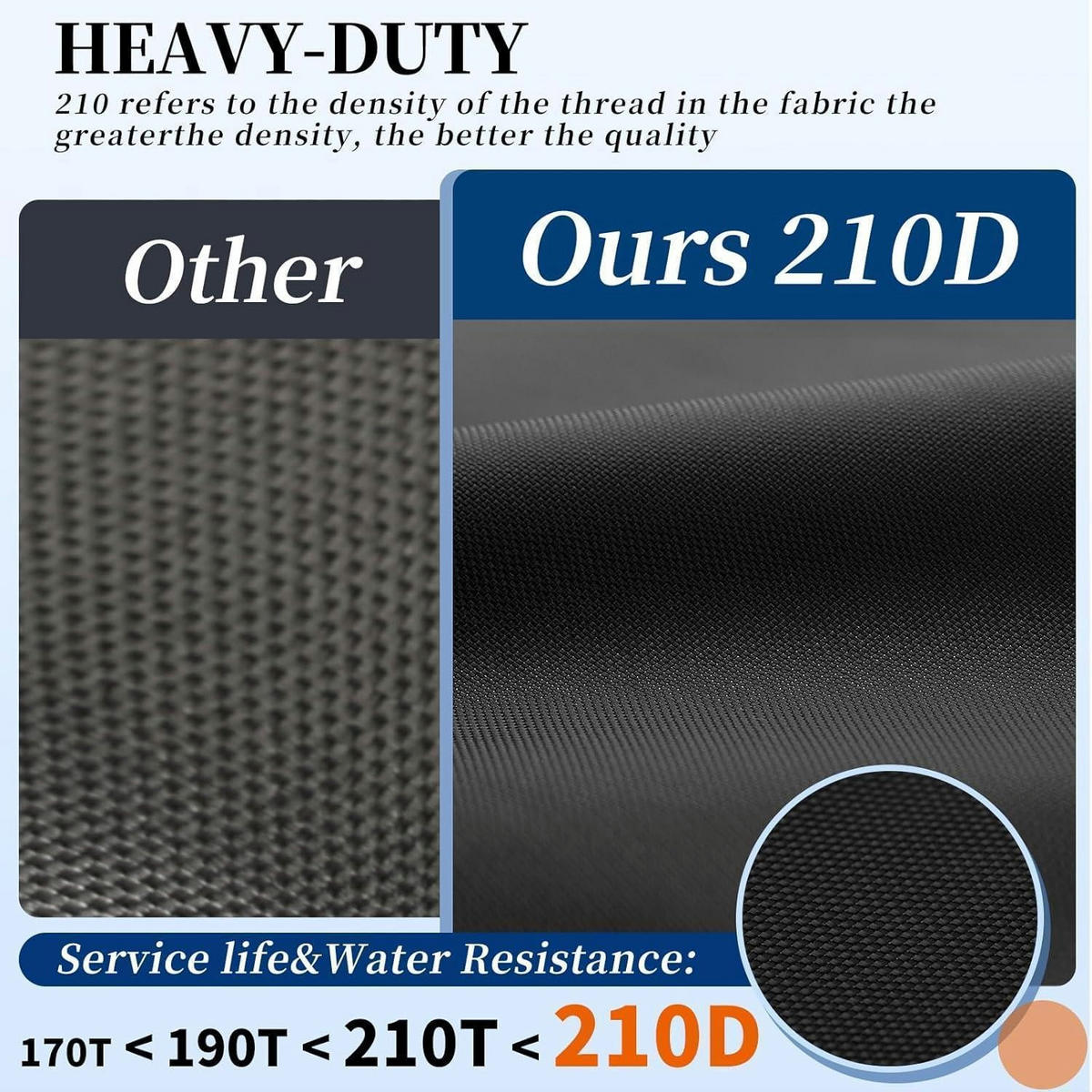 FAHRRADABDECKUNG 210D Oxford Wasserdicht 208 x 112 x 76 cm - Schwarz, Textil (3/20/10cm)