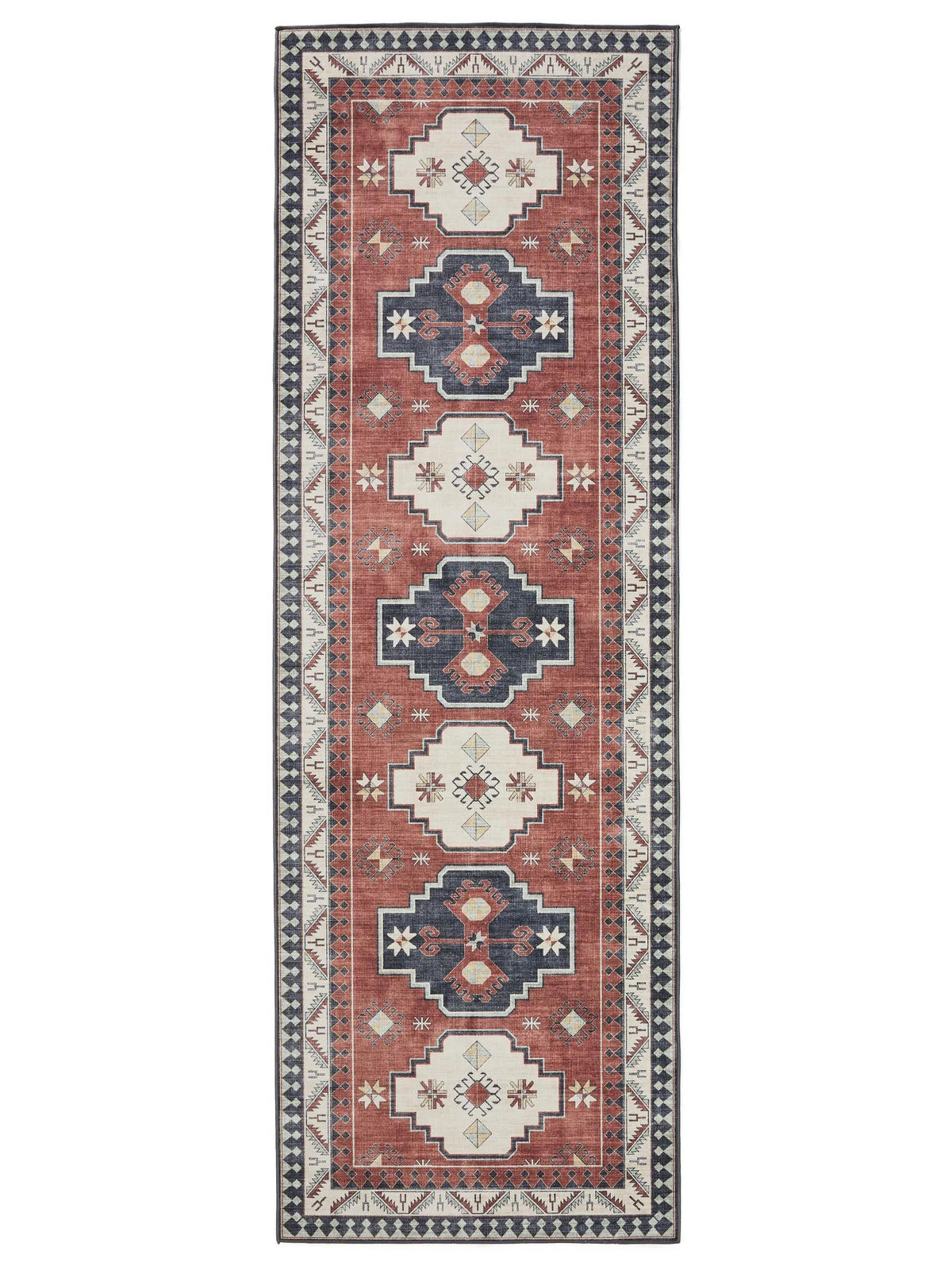 TEKAŠKI prt George večbarvna/modra 80x240 cm - modra/večbarvno, umetna masa (80/240cm) - benuta
