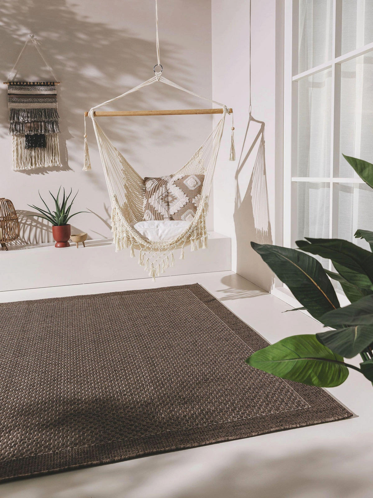 OUTDOORTEPPICH Naoto Grau 160x230 cm - Grau, Textil (160/230cm) - benuta Nest