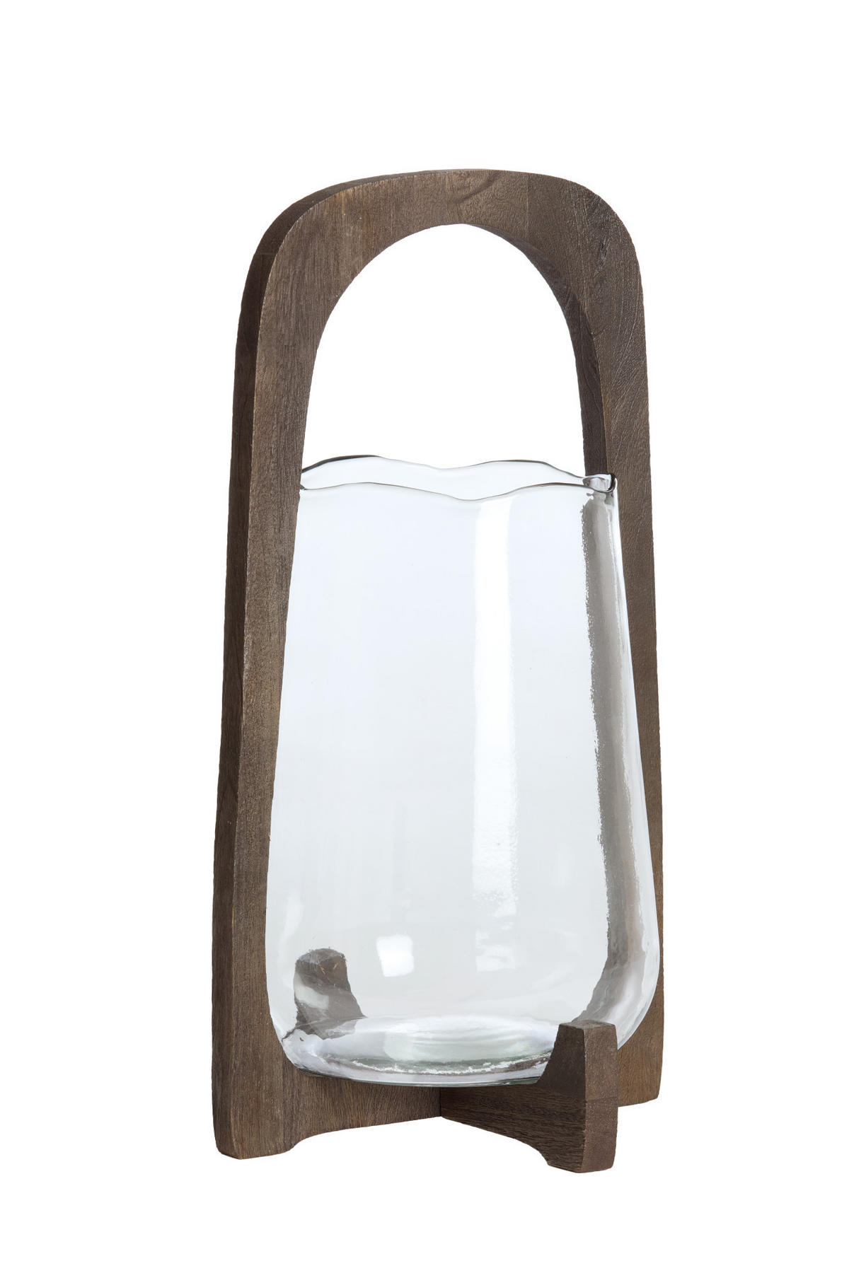 WINDLICHT Anosy Braun Ø26/48 cm - Dunkelbraun, Holz (26/48/26cm) - Light & Living