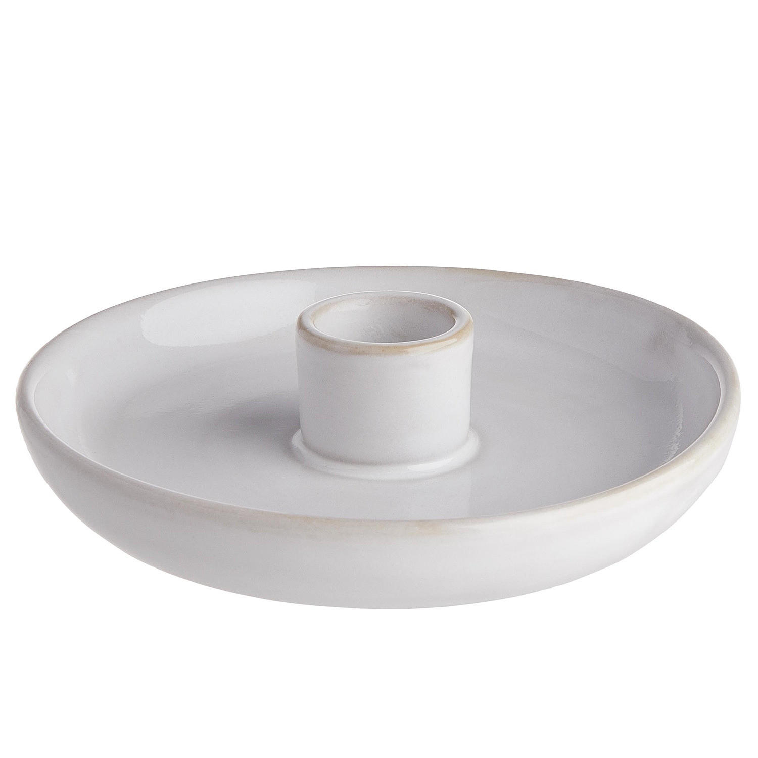 KERZENHALTER Peaceful - Creme, Keramik (16/2.5/16cm) - Butlers