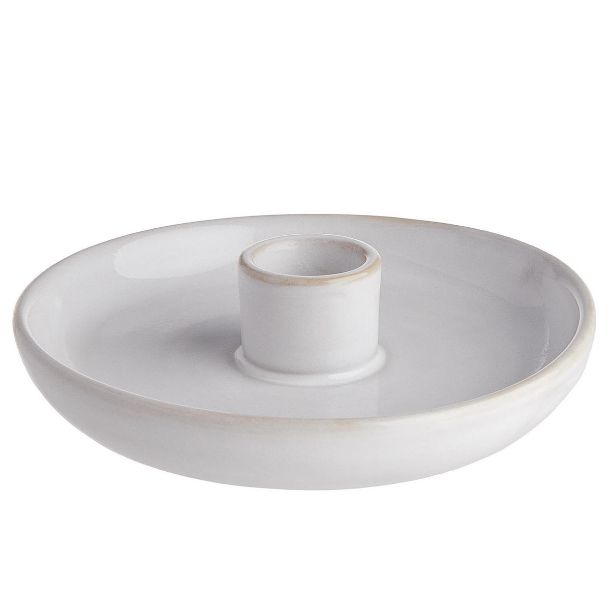 KERZENHALTER Peaceful - Creme, Keramik (16/2.5/16cm) - Butlers