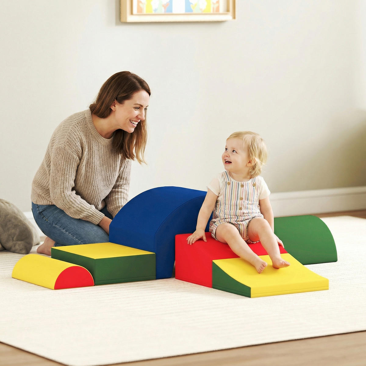 MOTORIKSPIEL DE-18217 5-teilig, aus EVA-Schaum Bunt - Multicolor, Kunststoff (41/37/155cm) - ComfortXL