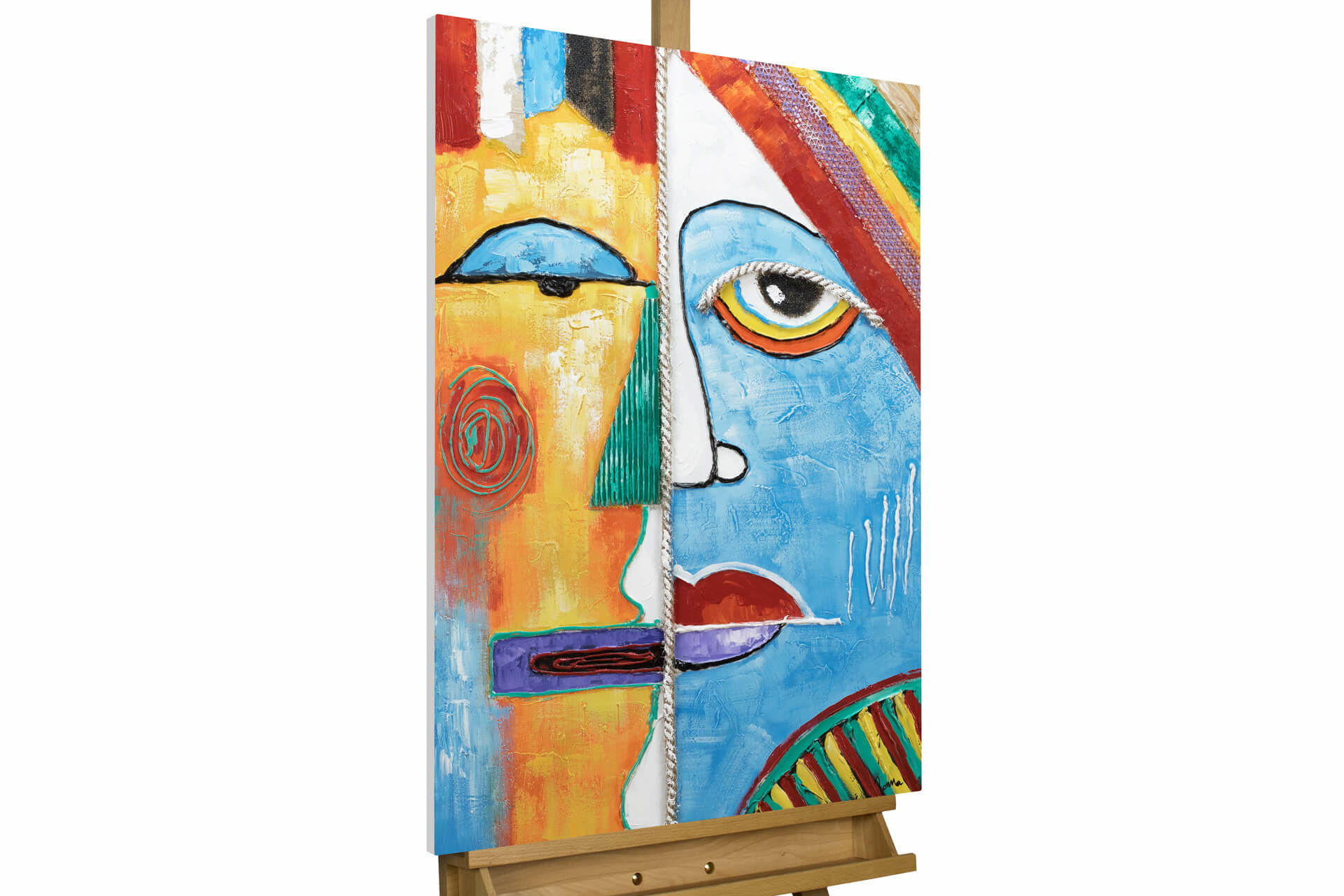 KUNSTLOFT RUČNĚ MALOVANÝ AKRYLOVÝ OBRAZ, 60/90 CM