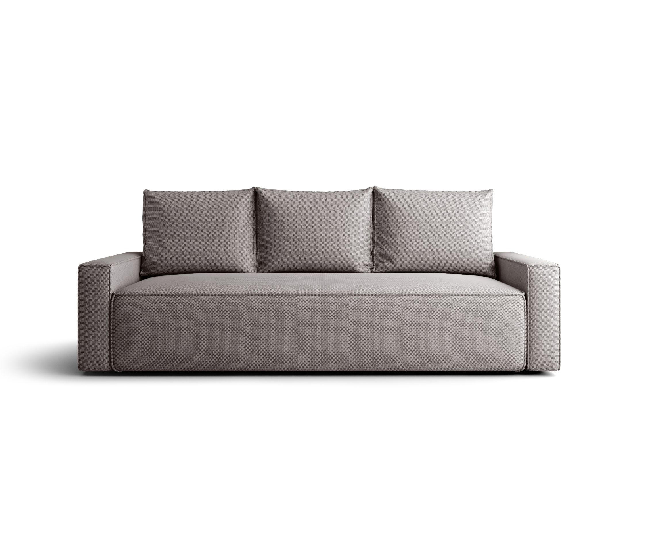 SOFA mit Schlaffunktion SAVIO Curio 83 - Grau, Textil (232/90/90cm) - Bedante