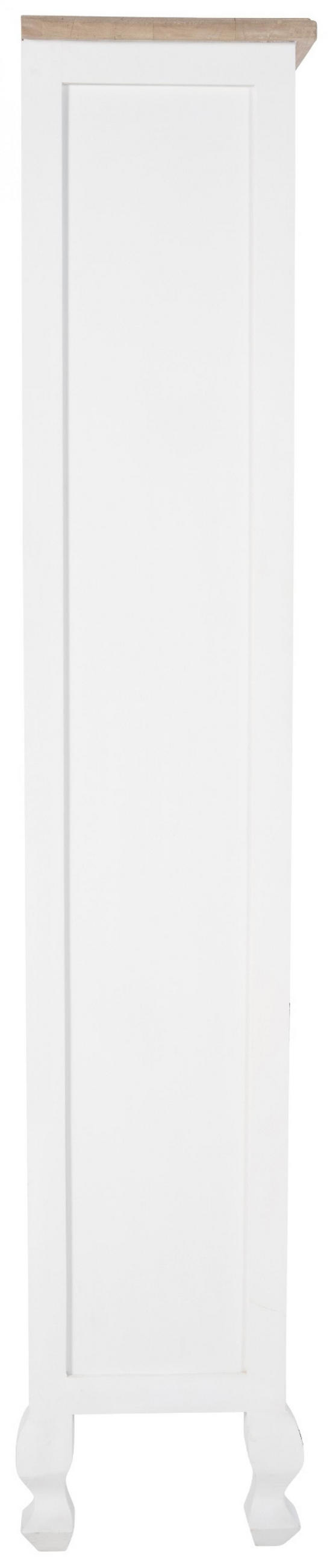 BÜCHERREGAL Holz Natura/Weiß - Eukalyptusholzfarben/Weiß, Holz (59/190/35cm) - CLP