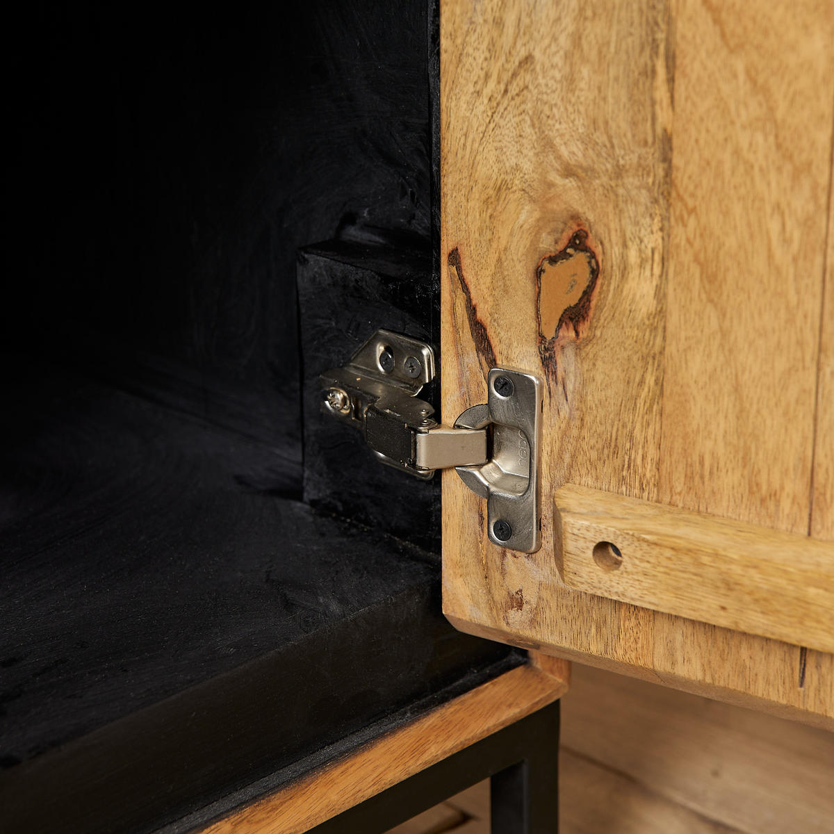 LOWBOARD Hardwood Mangoholz 155 cm / 45 cm Natur - Naturfarben, Holz (150/55/45cm) - Villa Möbel
