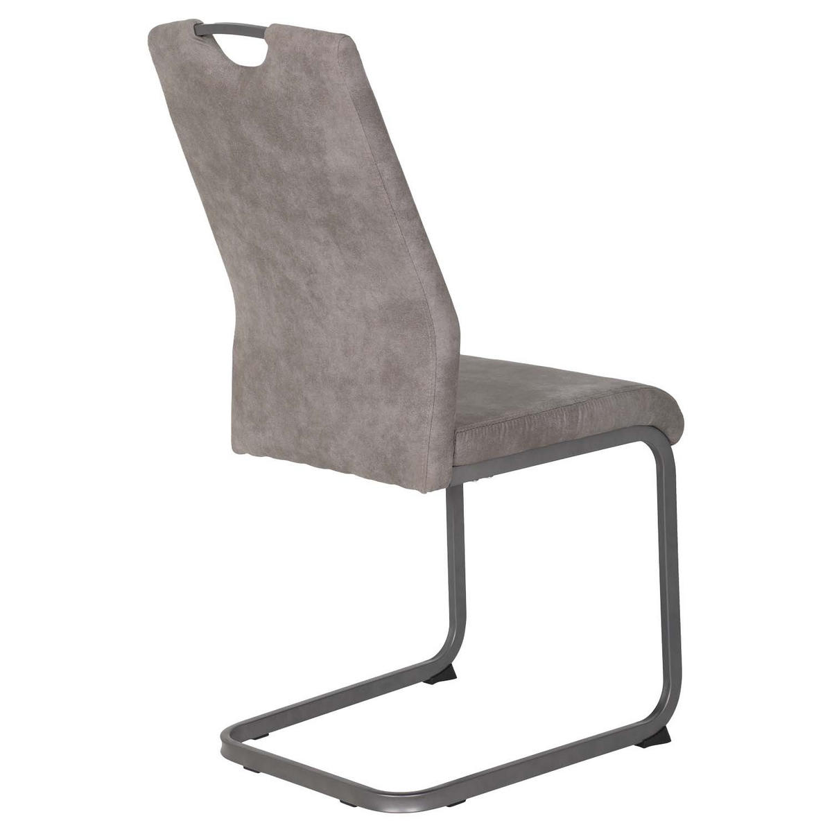ESSGRUPPE Lucia, 5 tlg. - Tisch Artisan, 4 Stühle Grau - Eiche Artisan/Grau, Holzwerkstoff/Textil (140/76/90cm) - Möbel Stellbrink