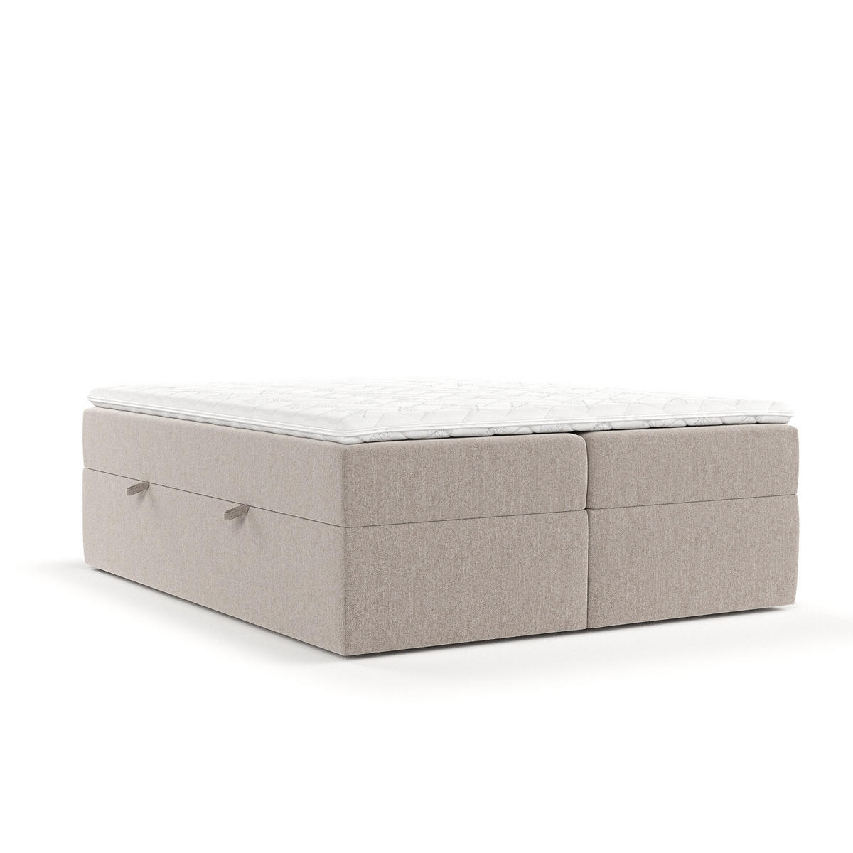 BOXBETT Yoko Hellbraun 200/200 cm - Hellbraun/Schwarz, Holz/Holzwerkstoff (200/200cm) - Maison de Reve