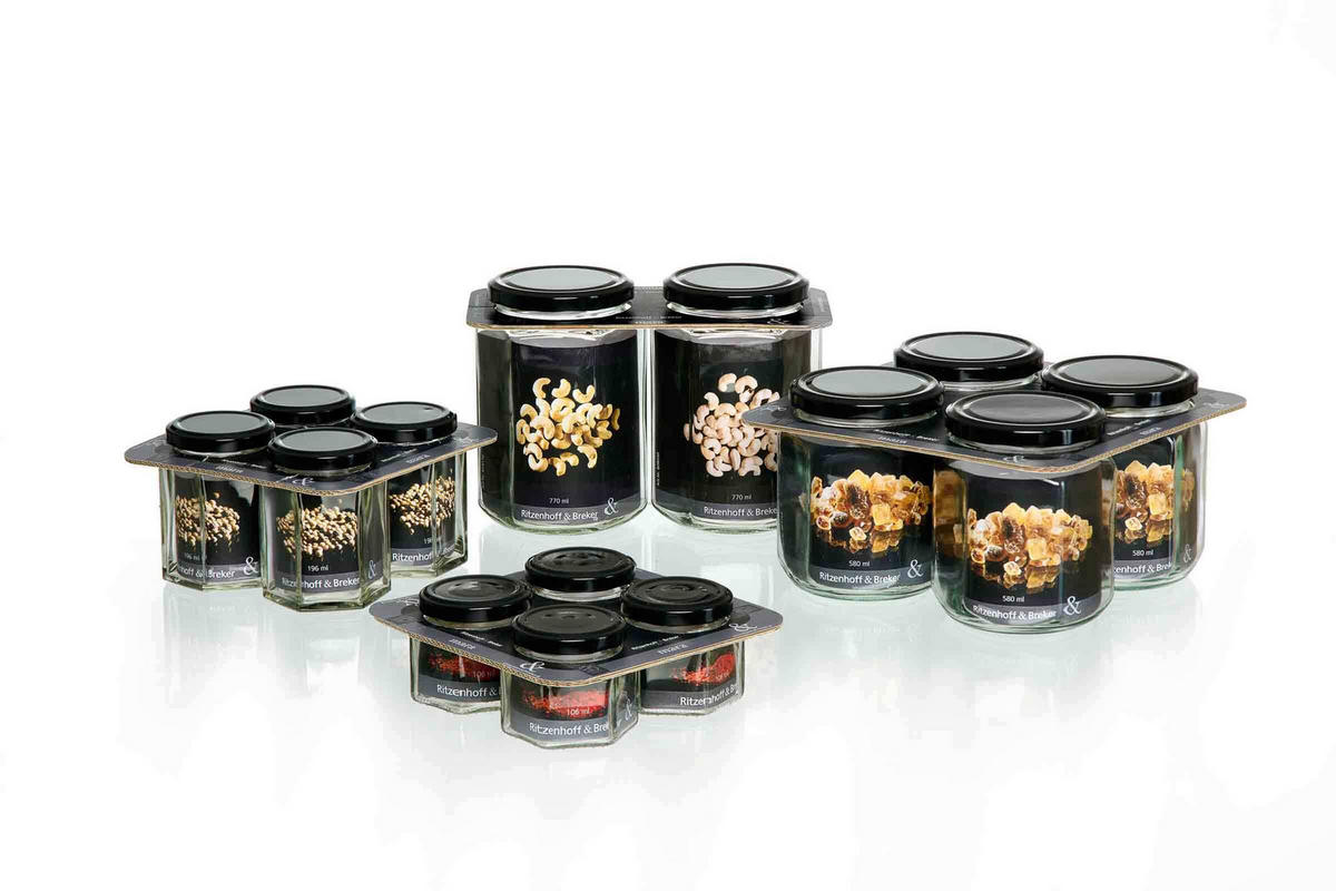 VORRATSGLÄSER-SET Mara transparent 106 ml 4er Set - Transparent, Glas (6/5.5/6cm) - Ritzenhoff Breker