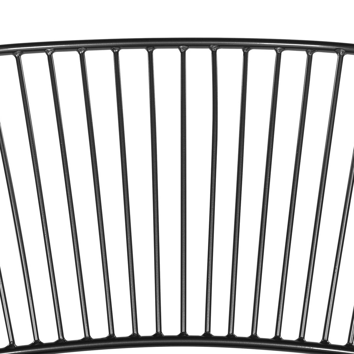 METALLSTUHL 2er-Set Schwarz Rigby - Schwarz, Textil/Metall (54/77/49cm) - Beliani