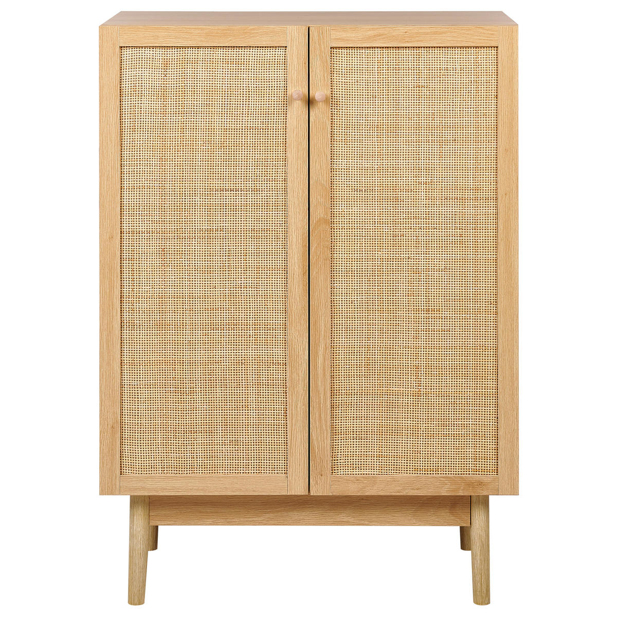 SIDEBOARD Heller Holzfarbton Nivo - Hellbraun, Holzwerkstoff (73/102/41cm) - Beliani