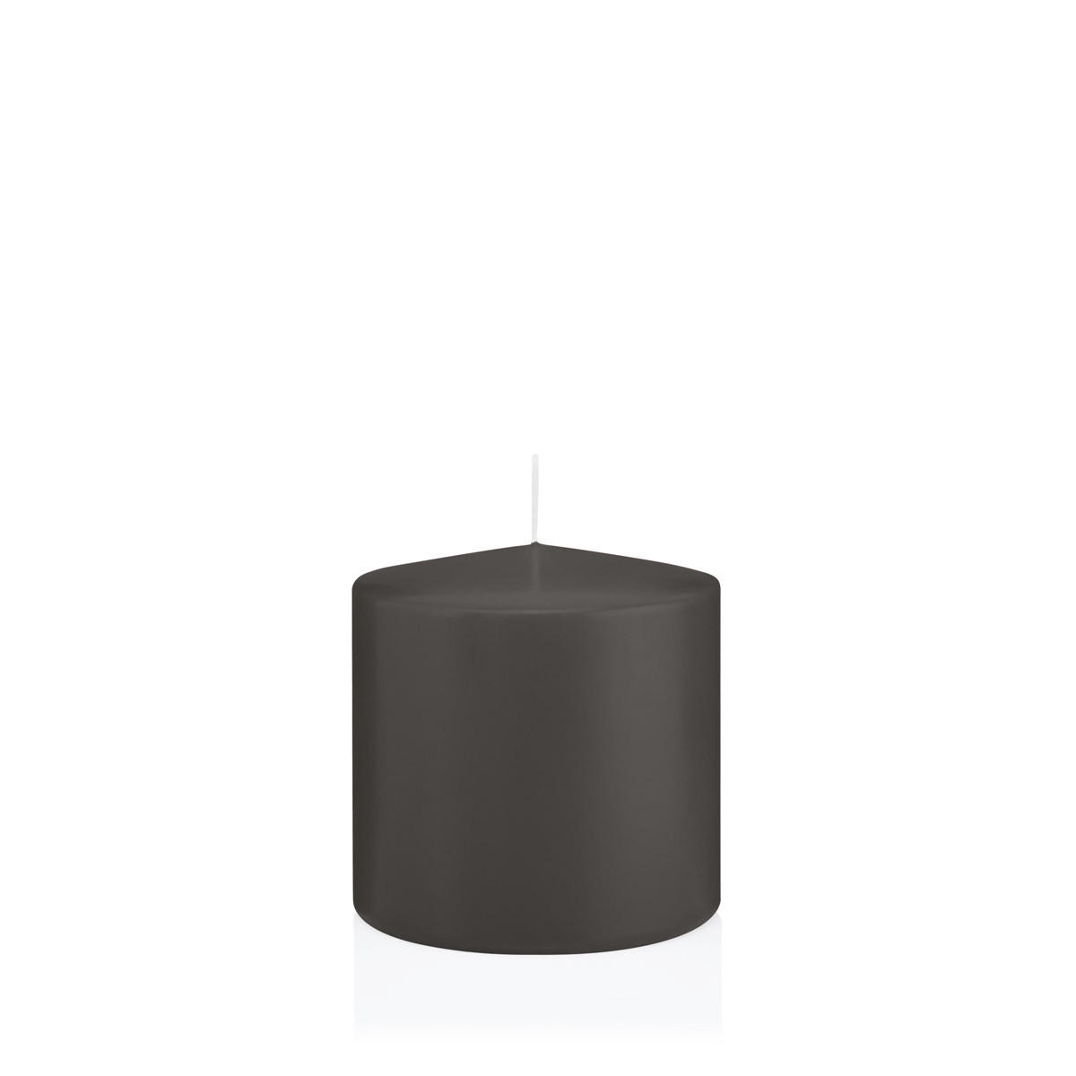 Wiedemann Kerzen Stumpenkerzen Grau 10 cm