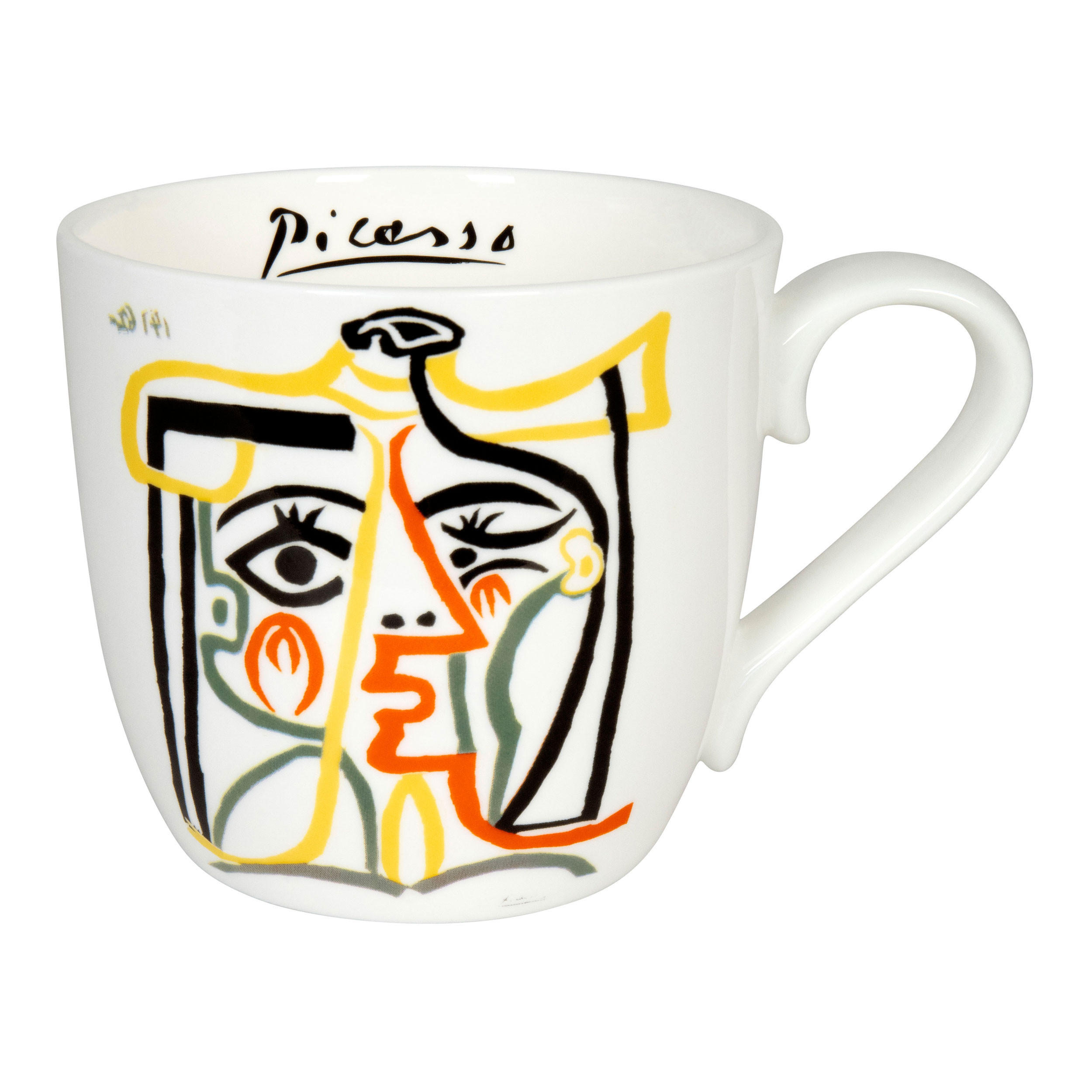 KAFFEEBECHER Picasso - Jaqueline with hat - Naturfarben, Keramik (0.45L) - Könitz
