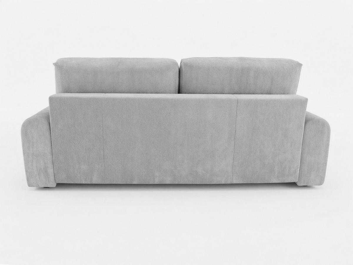 SCHLAFSOFA Fluffy - Schwarz (Vibe 99) - Chromfarben/Schwarz, Holz/Kunststoff (245/100/99cm) - Sofnet