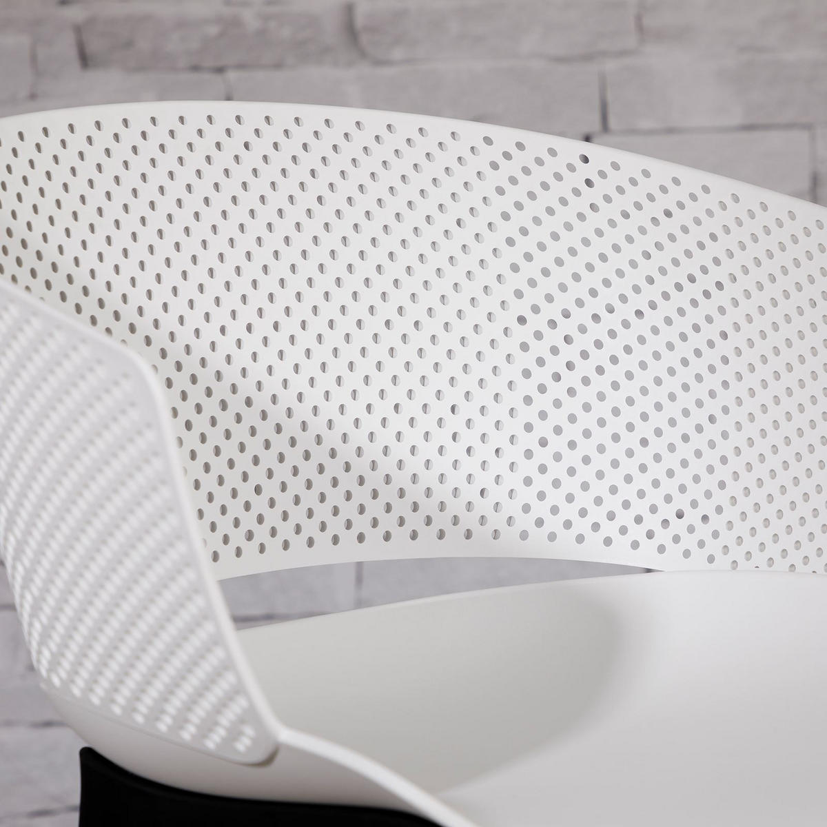 GARTENSTÜHLE OLINDO 4er-Set weiß - Weiß, Textil (43/81/47cm) - IDIMEX