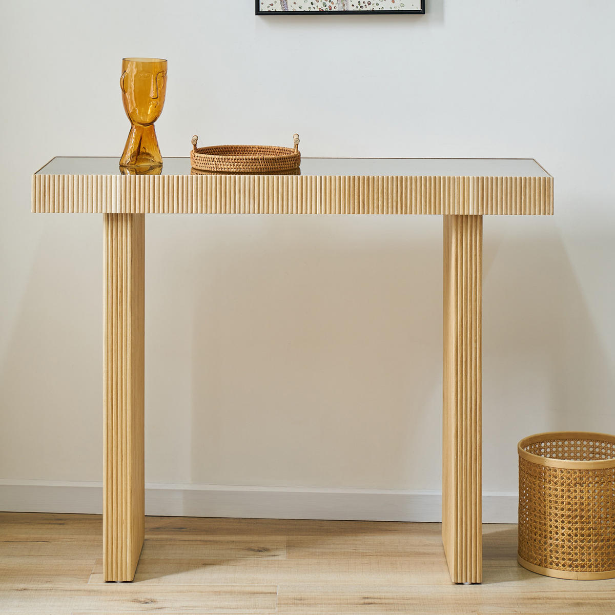 KONSOLENTISCH ALVARO Natur - Naturfarben, Holzwerkstoff (38/110/85cm) - SVITA