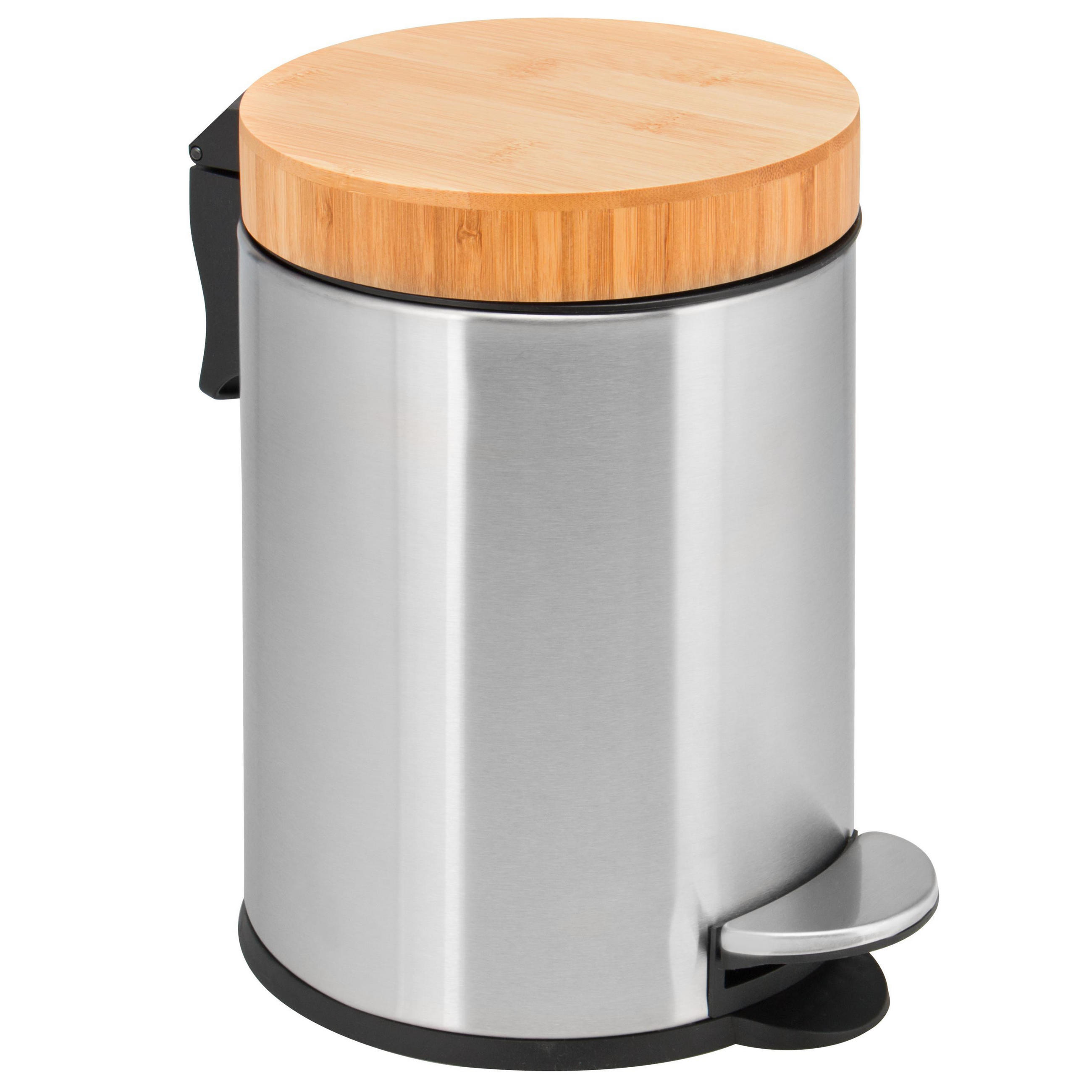 KOSMETIKEIMER, Edelstahl - Edelstahlfarben, Metall (17/25/17cm) - bremermann