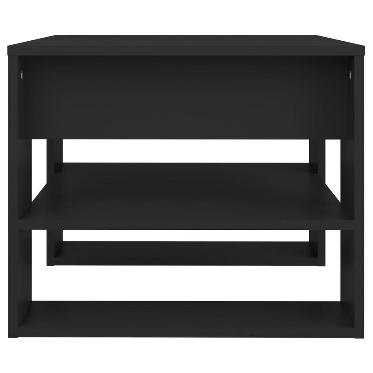 COUCHTISCH Schwarz 55,5x55x45 cm Holzwerkstoff - Schwarz, Holzwerkstoff (55.5/55/45cm) - furnicato