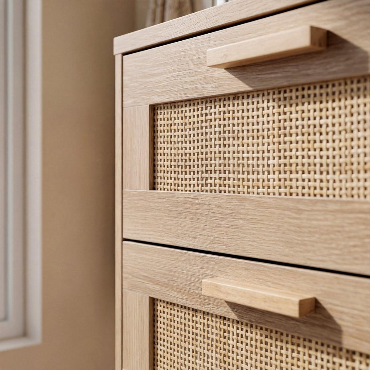 SCHUBLADENSCHRANK Tahiti Natürlich 42 cm x 107 cm - Naturfarben, Naturmaterialien (42/107/37cm) - Klast Home