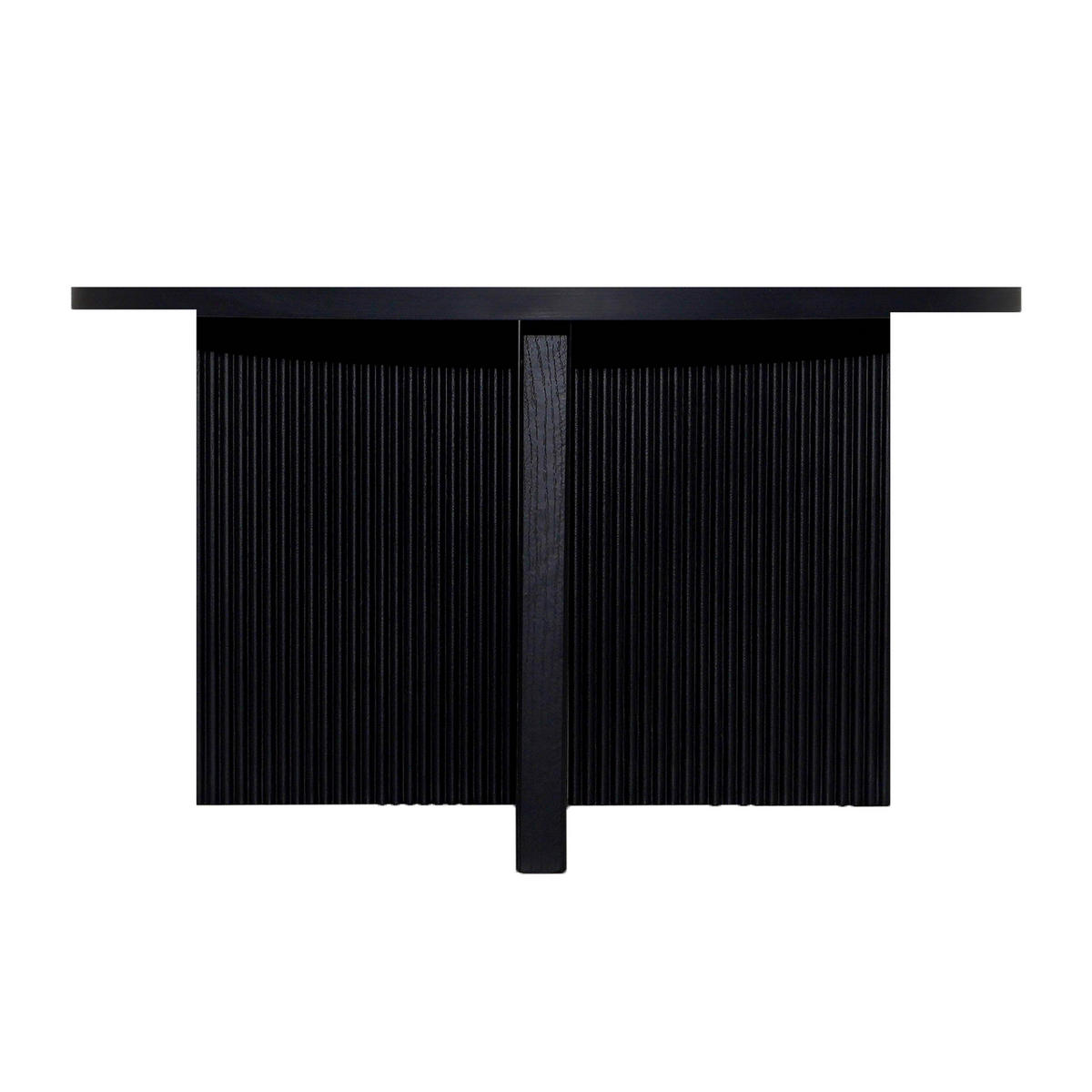 COUCHTISCH, schwarzes Holzeffekt - Schwarz, Holz (80/80/45cm) - Oviala