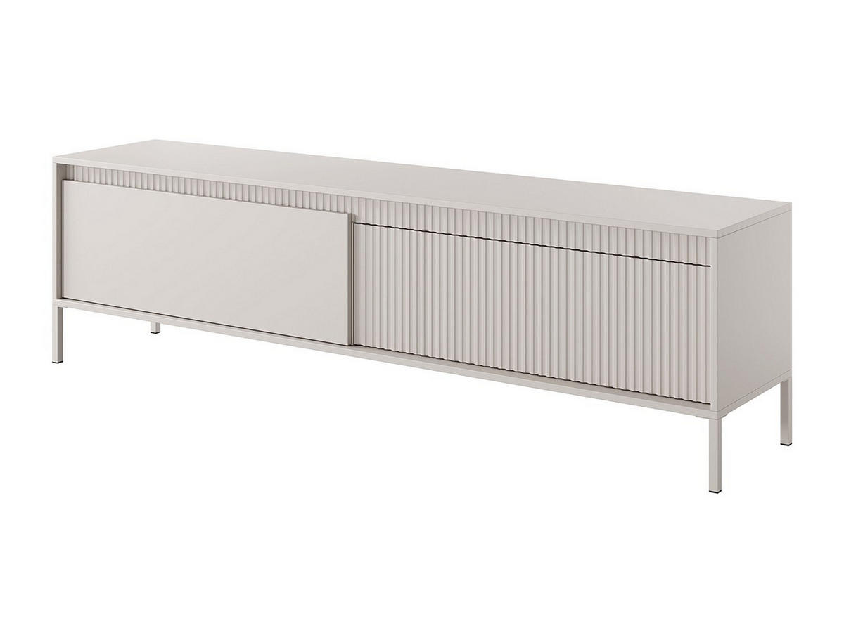 TV-MÖBEL mit 2 Türen - MDF - Beige - NURSEMA - Beige, Holz (187.1/53.4/39.5cm) - Vente-Unique