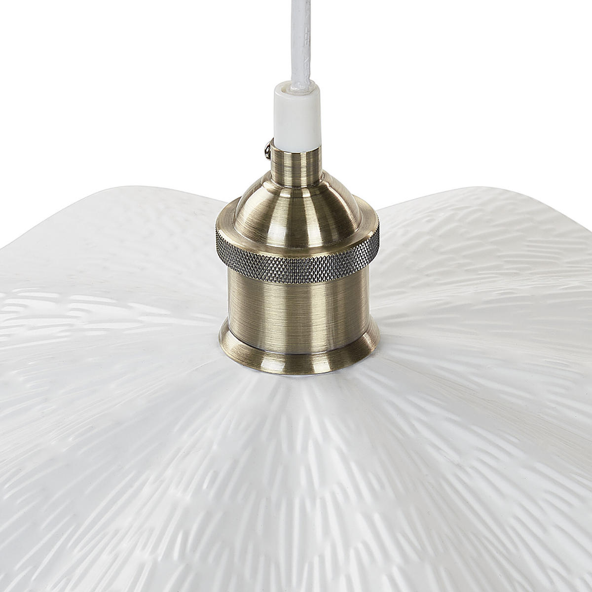 PENDELLEUCHTE Phils 40/40/127 cm - Weiß, Metall (40/40/127cm) - Beliani