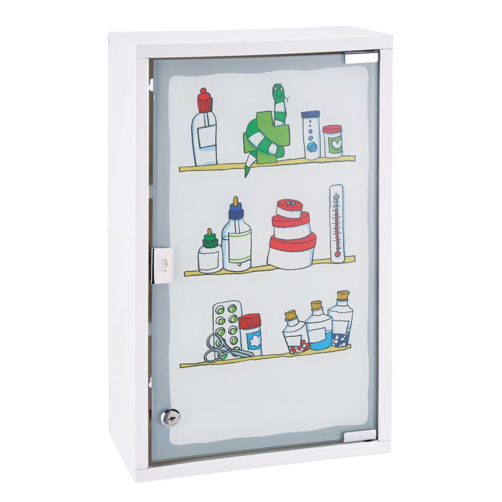 Haushalt International Medizinschrank, Transparent 15x50x30 cm