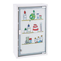 MEDIZINSCHRANK, bedruckt - Transparent, Metall (15/50/30cm) - Haushalt International