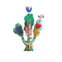 WANDOBJEKT Studio ROOF, Bastel-Set, 3D "Tree of Life" - Naturfarben, Wellpappe (40.5/26.7/60cm) - ich-zapfe