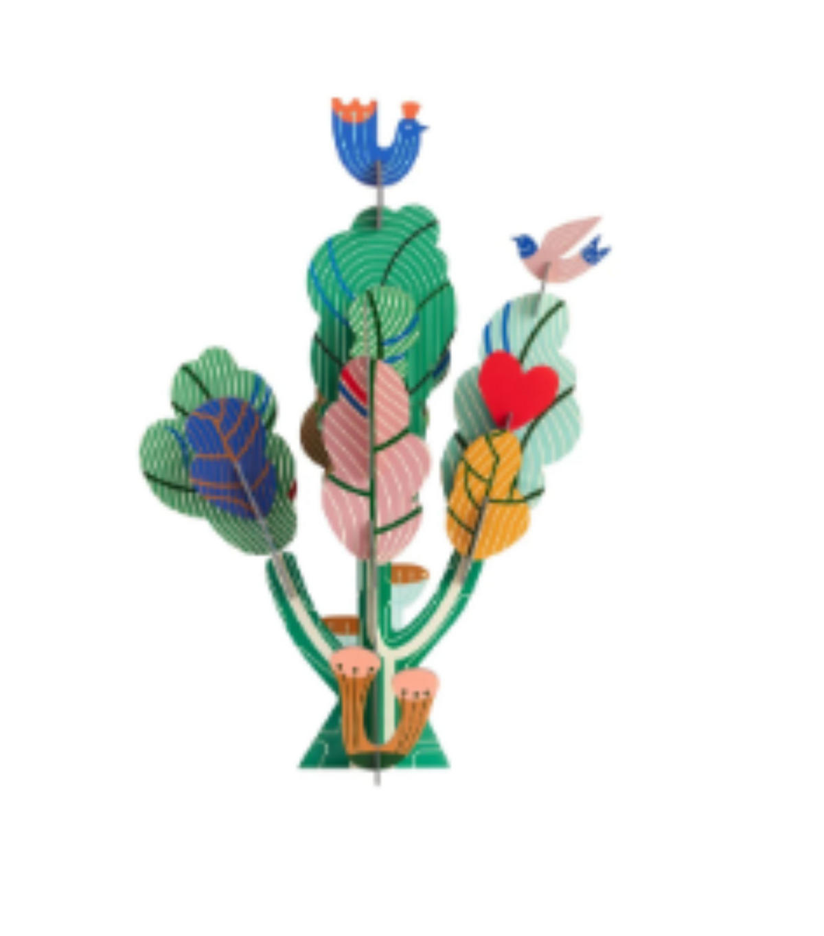 WANDOBJEKT Studio ROOF, Bastel-Set, 3D "Tree of Life" - Naturfarben, Wellpappe (40.5/26.7/60cm) - ich-zapfe