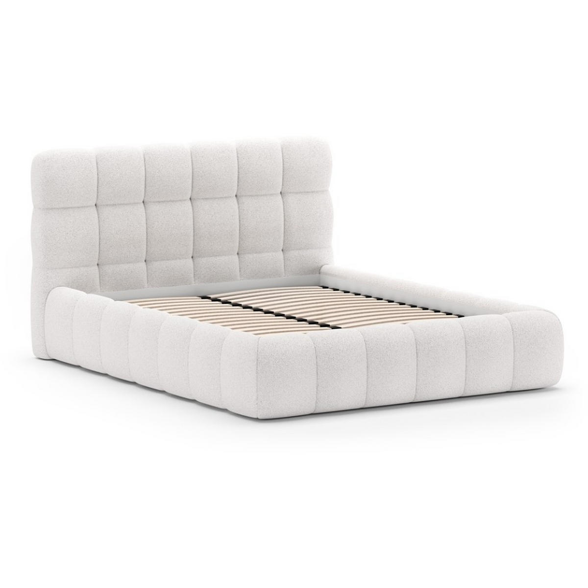 POLSTERBETT Cleo ohne Matratze und Topper, 180x200 cm, Beige - Beige, Textil (180/200cm) - Beautysofa