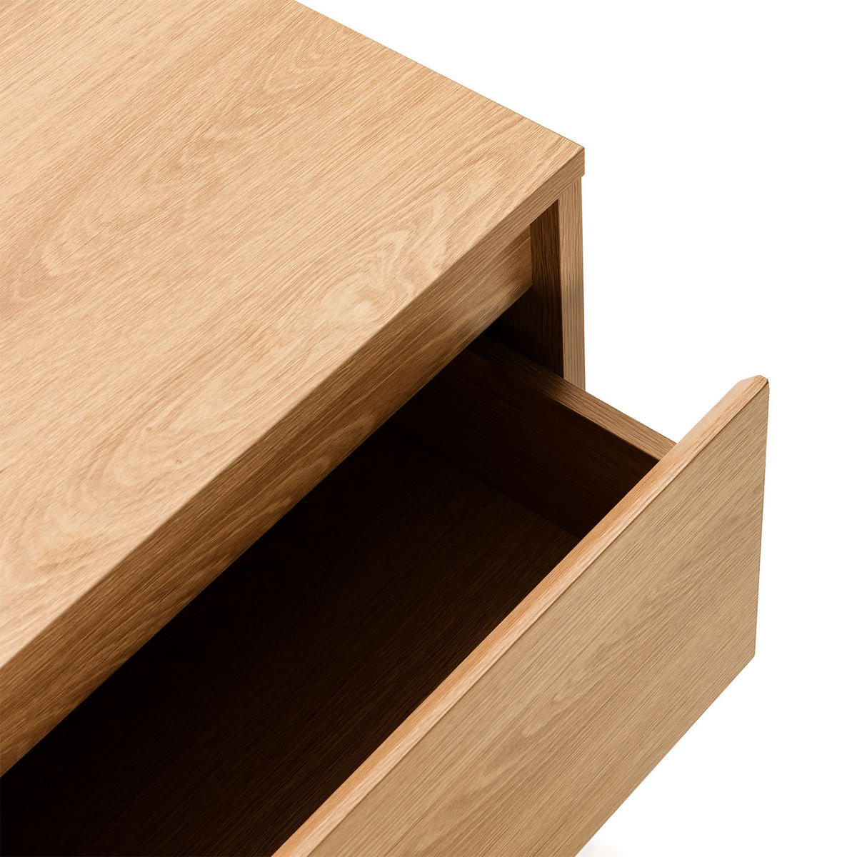 NACHTTISCH Tori Eichenfarbe - Honigeiche, Holzwerkstoff (40/50.5/35cm) - VS Venta-stock